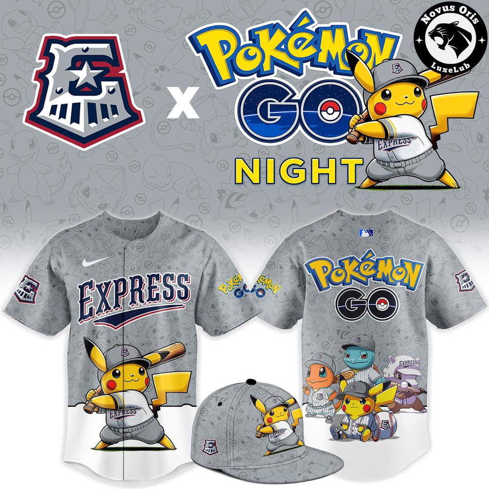 Round Rock Express x Pokemon GO Night Limited Edition Baseball Jersey 1 - Unicasport Round Rock Express x Pokemon GO Night Limited Edition Baseball Jersey
