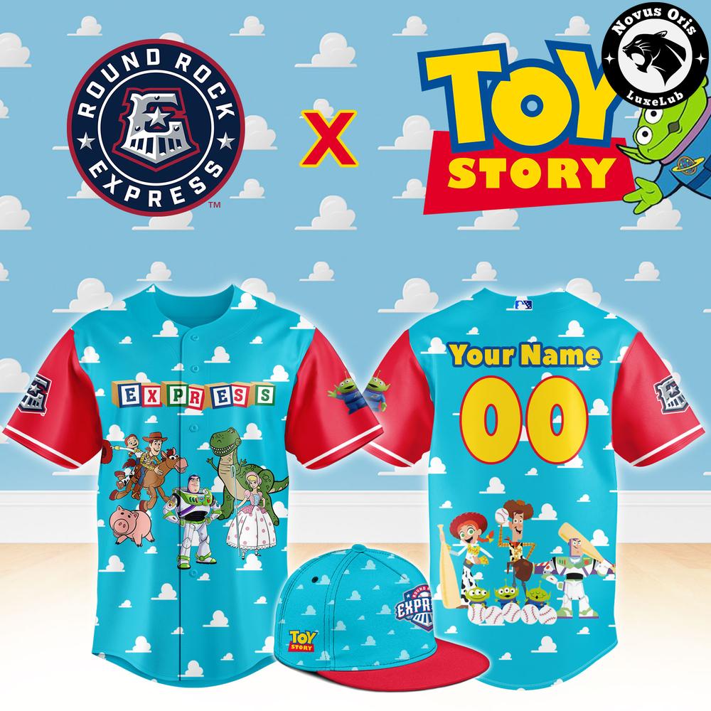Round Rock Express x Toy Story Night Woody Buzz Lightyear Custom Baseball Jersey 1 - Unicasport Round Rock Express x Toy Story Night Woody Buzz Lightyear Custom Baseball Jersey