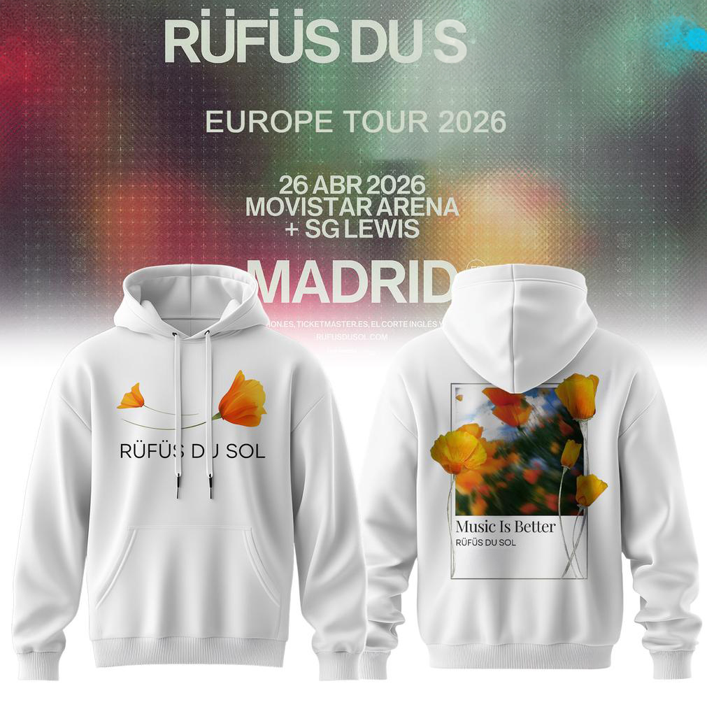 Rufus Du Sol 2026 White Edition Hoodie
