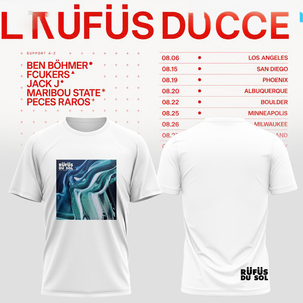 Rufus Du Sol 2026 Tour White Edition Tee