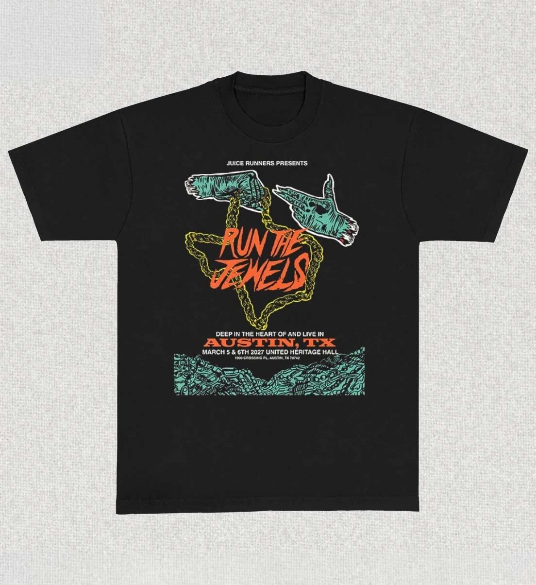 Run The Jewels Austin TX Event Tee At United Heritage Hall In Austin TX On March 5 6 2027 Shirt