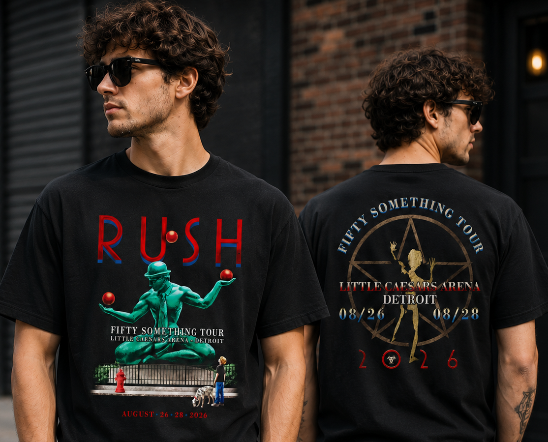 Rush Little Caesars Arena, Detroit MI Aug 26 & 28 2026 T-Shirt