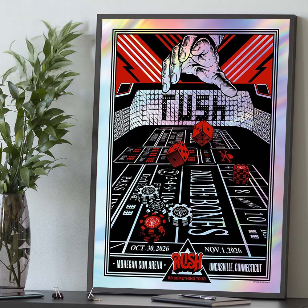 Rush Uncasville Connecticut Event Poster At Mohegan Sun Arena In Uncasville Connecticut On October 30 And November 1 2026 Home Decor Poster Canvas