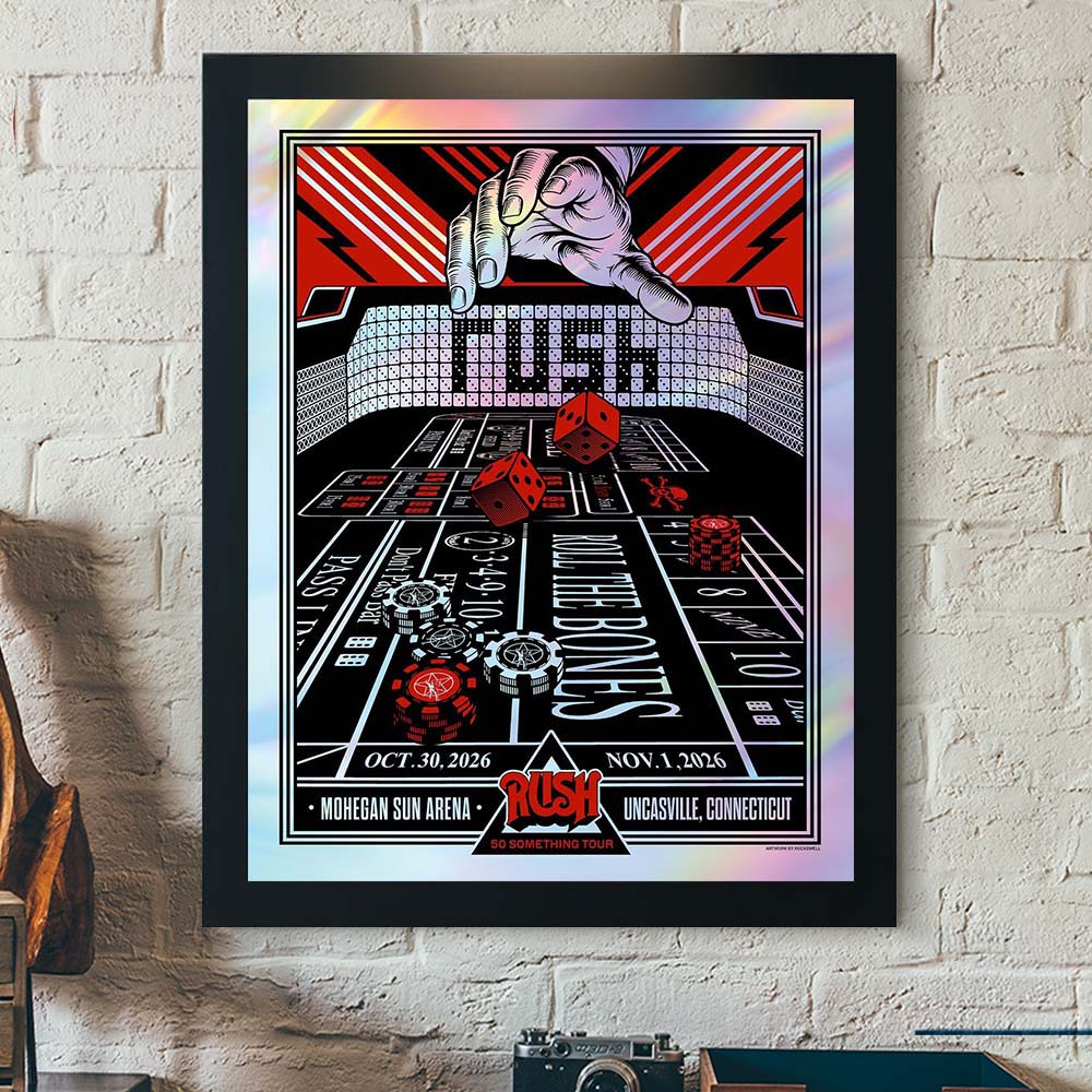 Rush Uncasville CT Event Poster 2026 Live At Mohegan Sun Arena October 30 And November 1 2026 Decor Poster Canvas