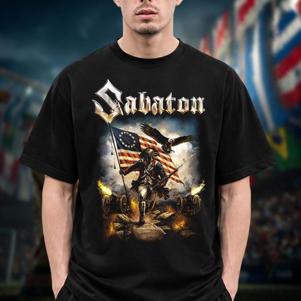 Sabaton Limited Edition Happy 4th July Liberty Or Death Unisex T Shirt