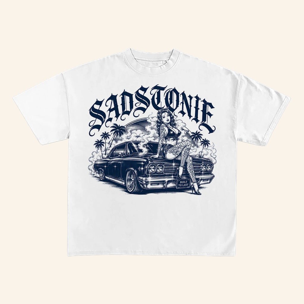 SadStonie Merch 2026 Lowrider Chicano Graphic WhiteTShirtGift Ideas For Brothers