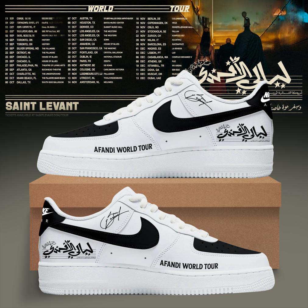 Saint Levant AFANDI World Tour AF1 Sneakers