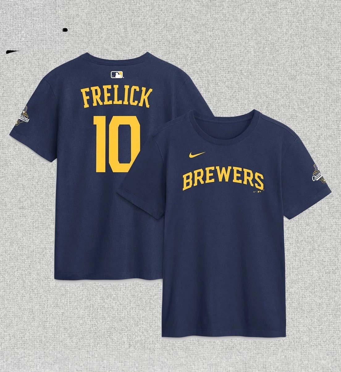 Sal Frelick Brewers 2026 World Series Champions name and number T-shirt design