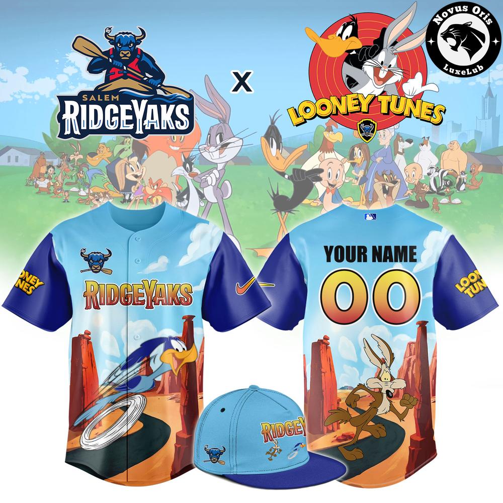Salem RidgeYaks Looney Tunes Custom Name Baseball Jersey 1 - Unicasport Salem RidgeYaks Looney Tunes Custom Name Baseball Jersey