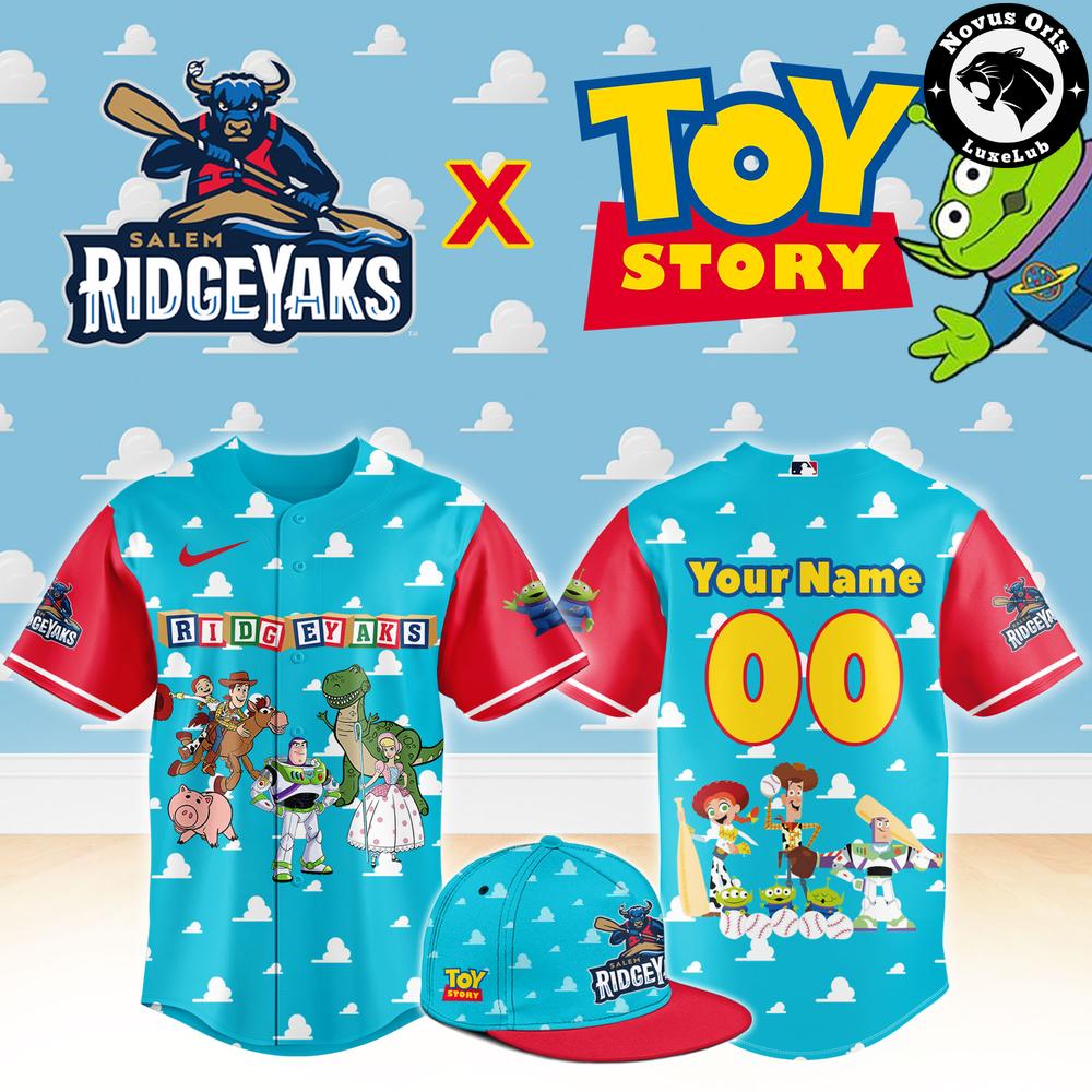 Salem RidgeYaks x Toy Story Night Pixar Cartoon Custom Baseball Jersey 1 - Unicasport Salem RidgeYaks x Toy Story Night Pixar Cartoon Custom Baseball Jersey