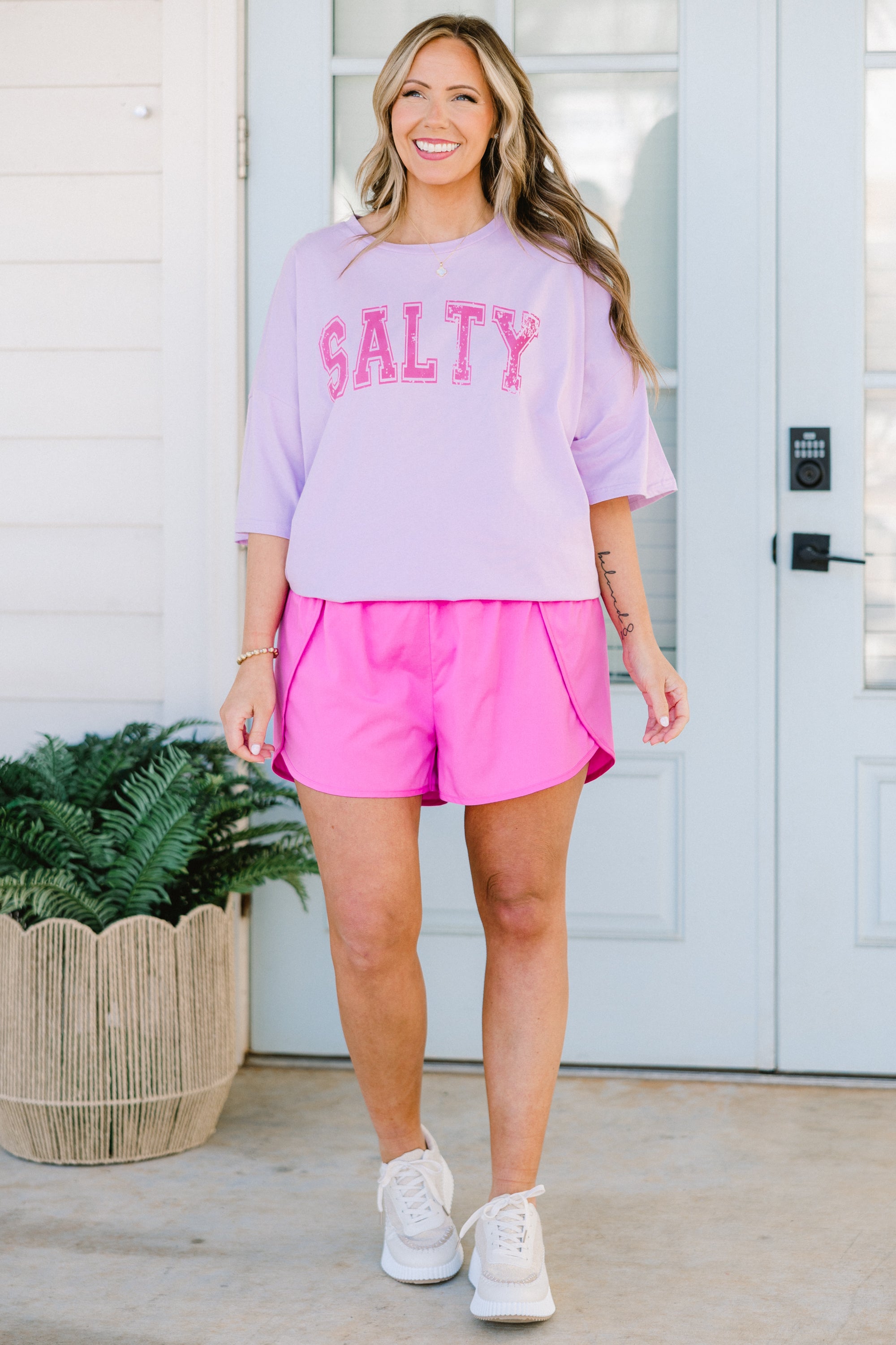 Salt Life Boyfriend Tee, Lilac 3 Salt Life Boyfriend Tee, Lilac - Image 3