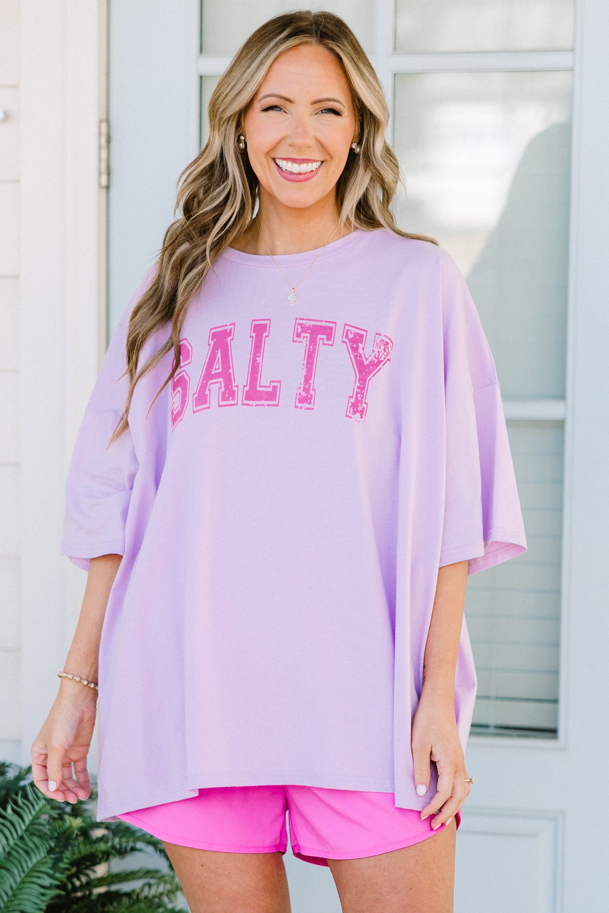 Salt Life Boyfriend Tee, Lilac