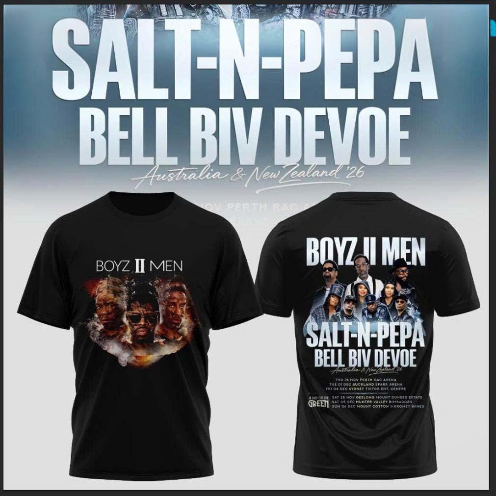 Salt N Pepa Bell Biv Devoe Tour Dates Black T-Shirt