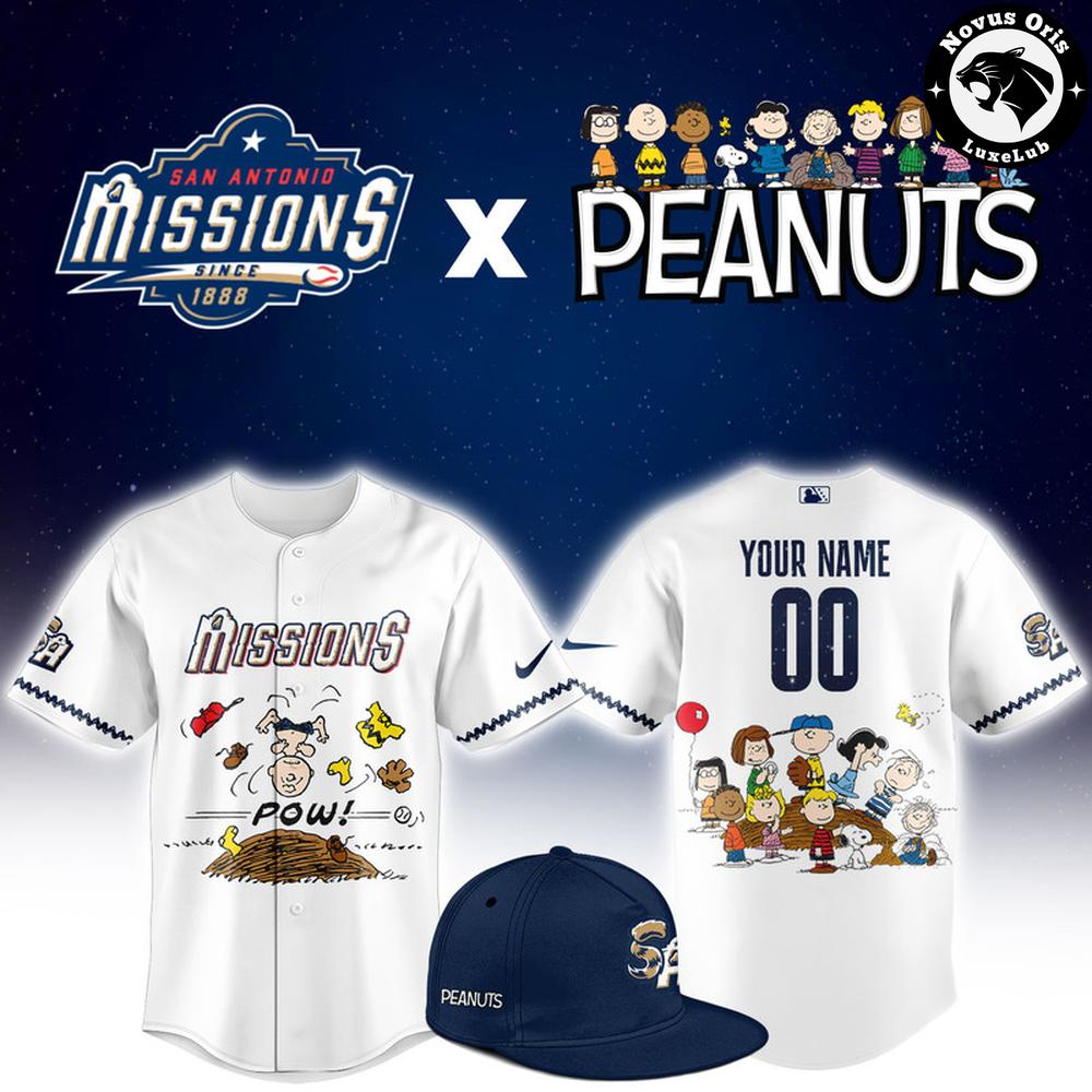 San Antonio Missions x Peanuts Night Limited Edition Baseball Jersey