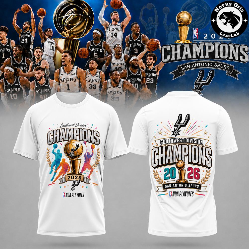 San Antonio Spurs 2026 Southwest Division Champions Limited T Shirt