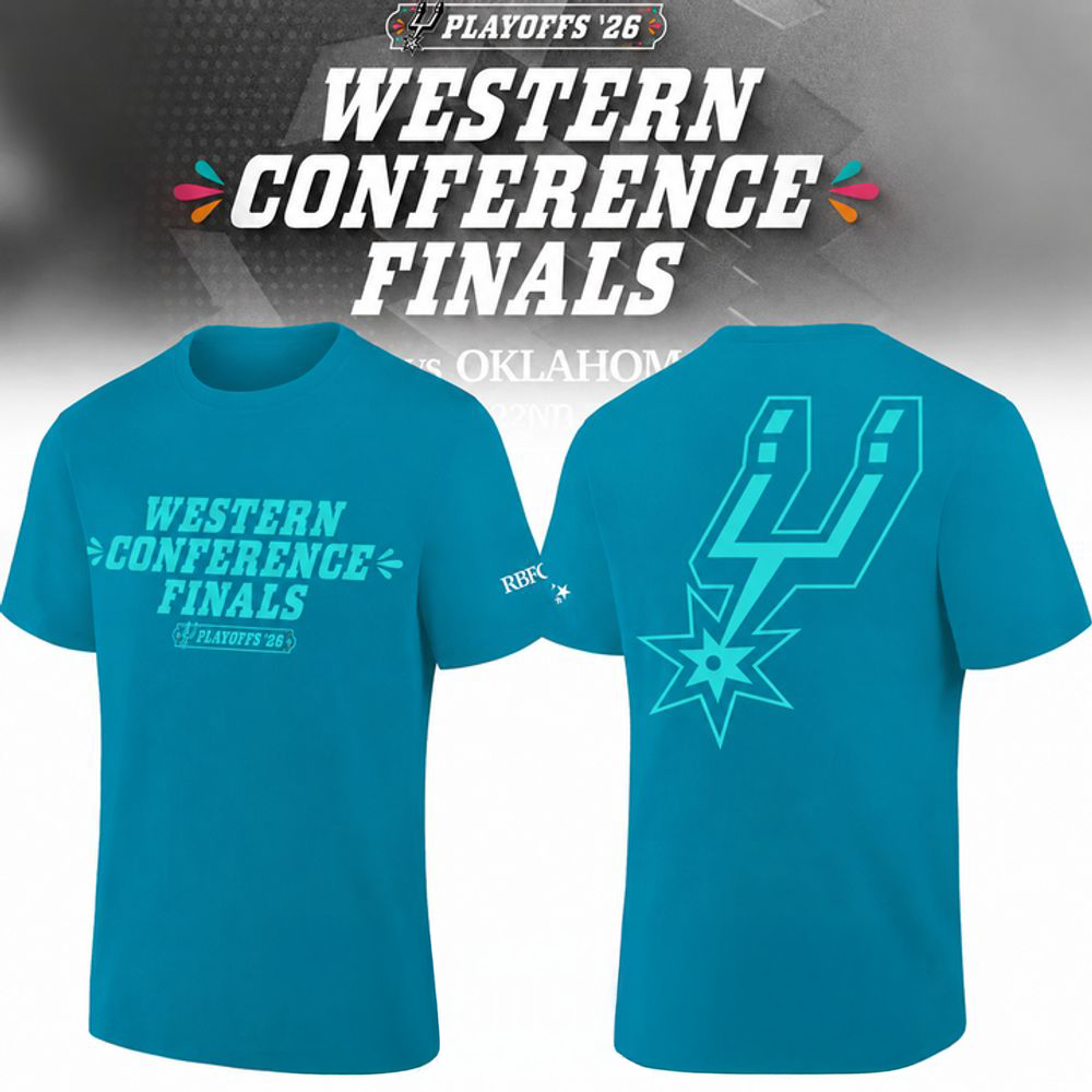 San Antonio Spurs Western Conference Finals 2026 Blue Shirt