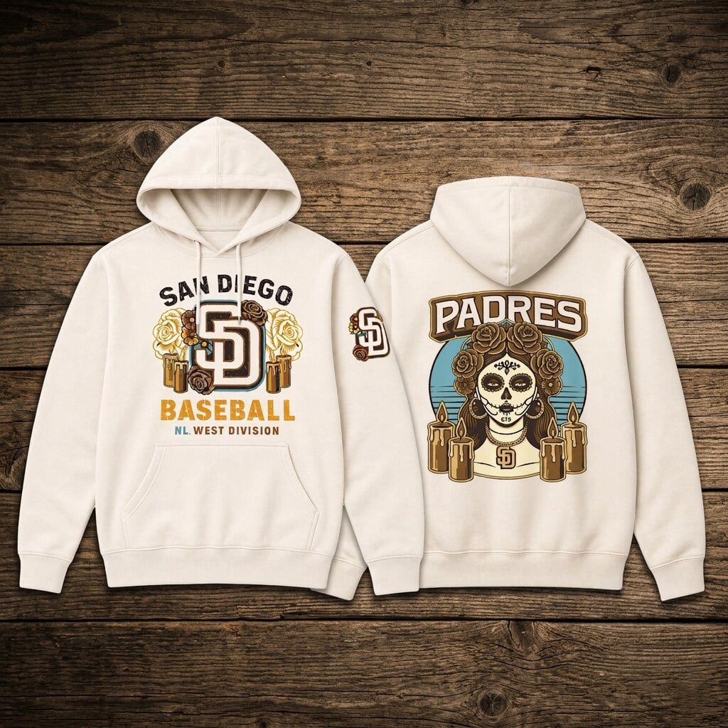 San Diego Padres City Connect La Catrina Hoodie 2026 Baseball Fan Merch Gift for Men and Women