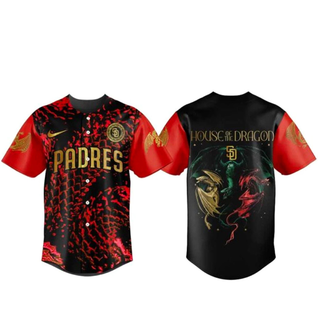 San Diego Padres House of the Dragon Night 2026 Baseball Jersey