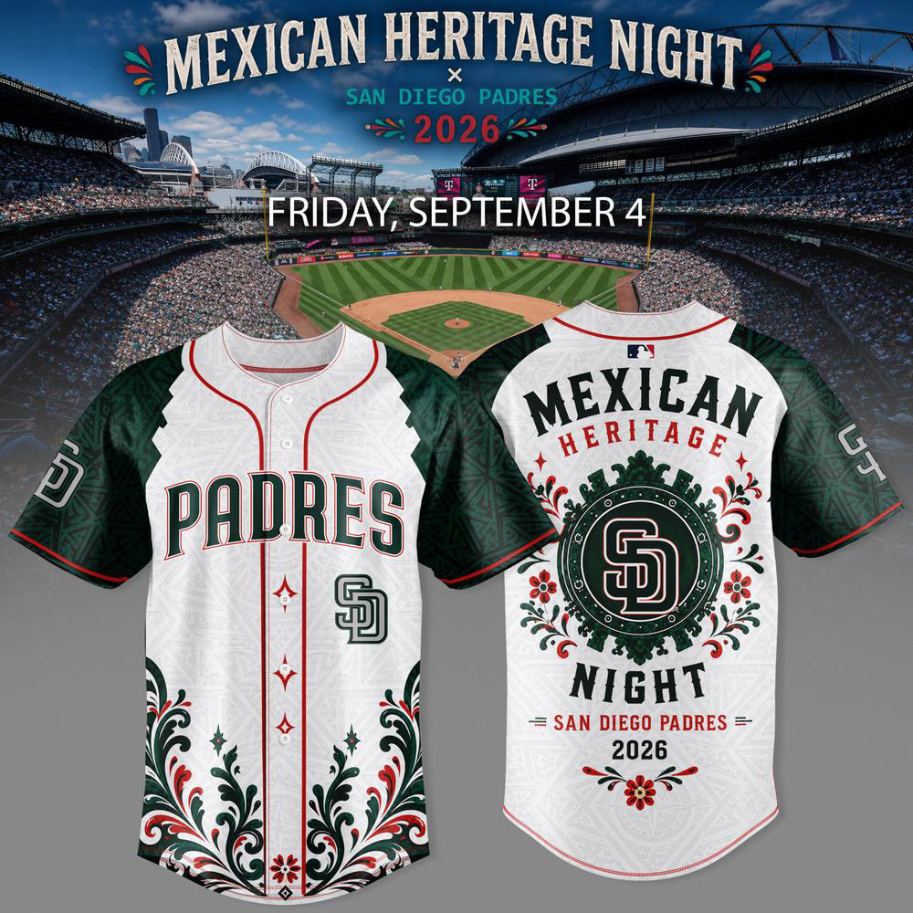 Green San Diego Padres Mexican Heritage Night 2026 Baseball Jersey 1 - Unicasport Green San Diego Padres Mexican Heritage Night 2026 Baseball Jersey