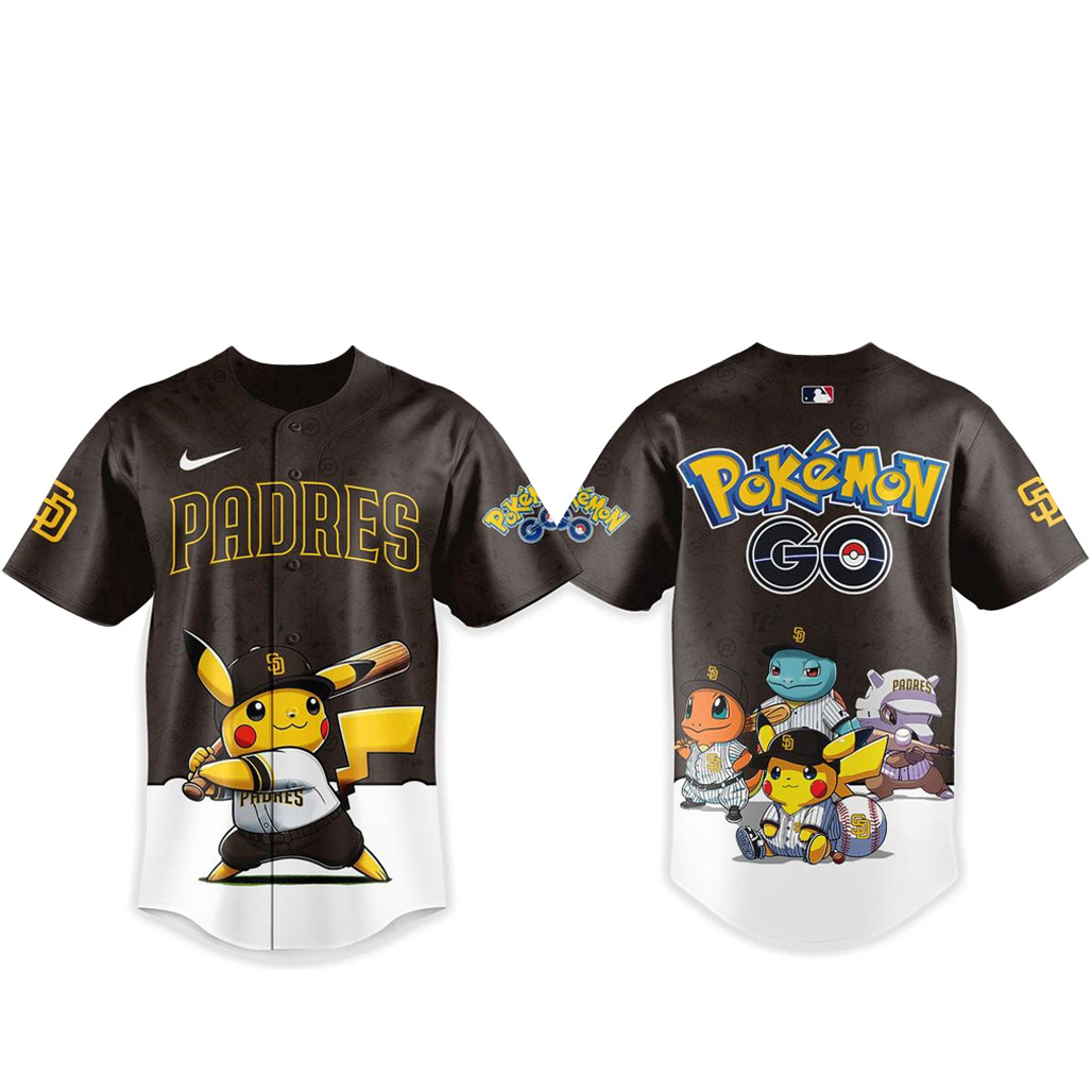 San Diego Padres Pokemon Go Night 2026 Baseball Jersey