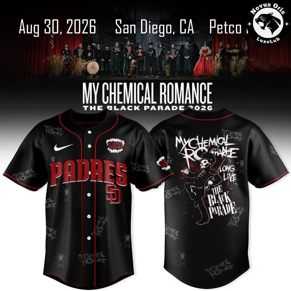 San Diego Padres x My Chemical Romance The Black Parade Tour Jersey 1 - Unicasport San Diego Padres x My Chemical Romance The Black Parade Tour Jersey