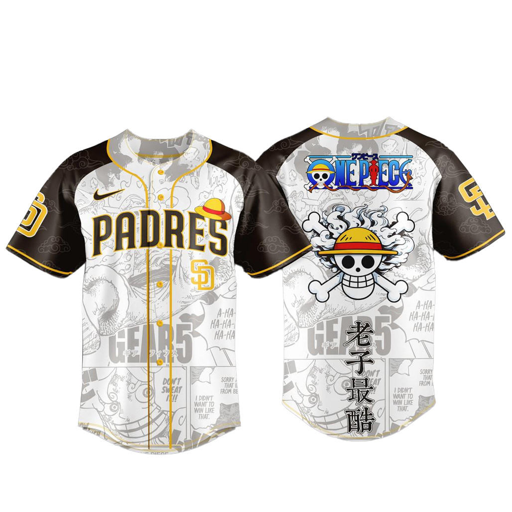 San Diego Padres x One Piece Night 2026 Baseball Jersey