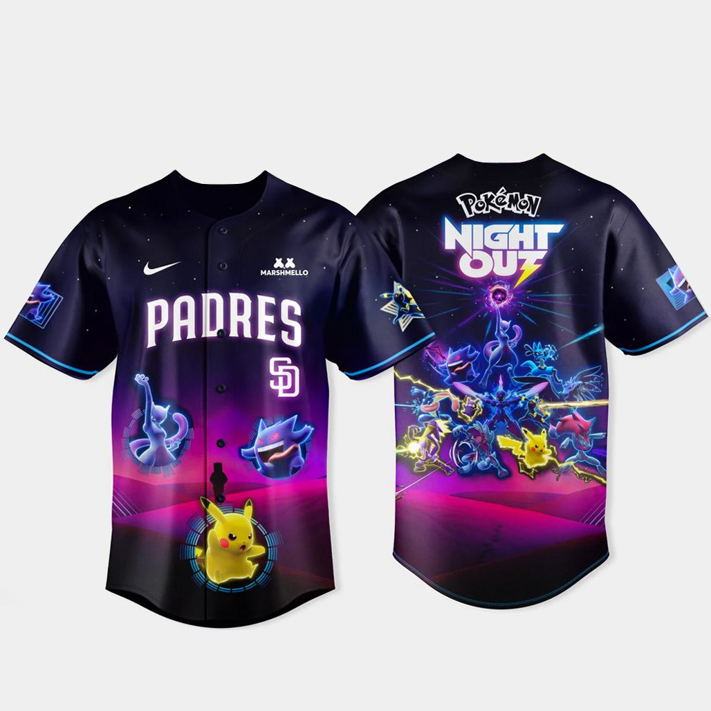 San Diego Padres x Pokmon Night Out 2026 Baseball Jersey
