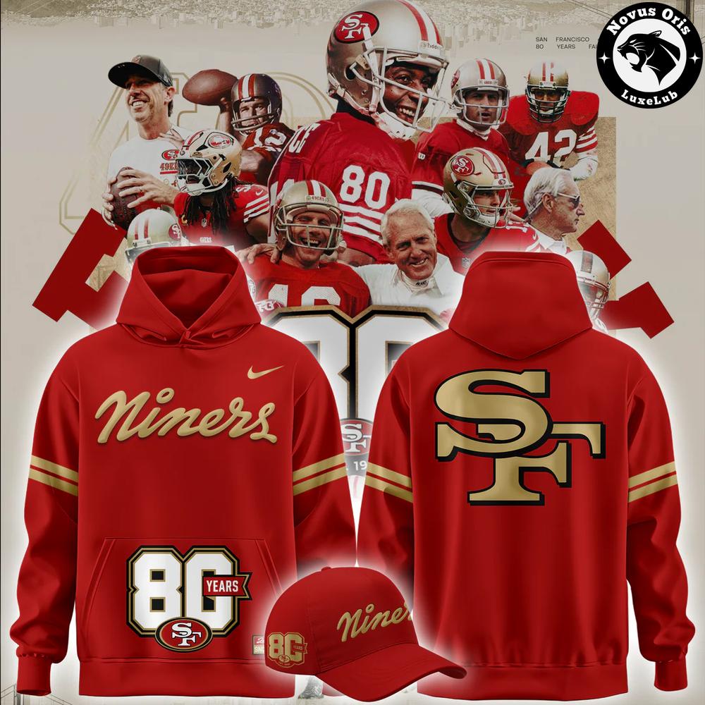 San Francisco 49ers 80th Anniversary Limited Edition Hoodie 1 - Unicasport San Francisco 49ers 80th Anniversary Limited Edition Hoodie