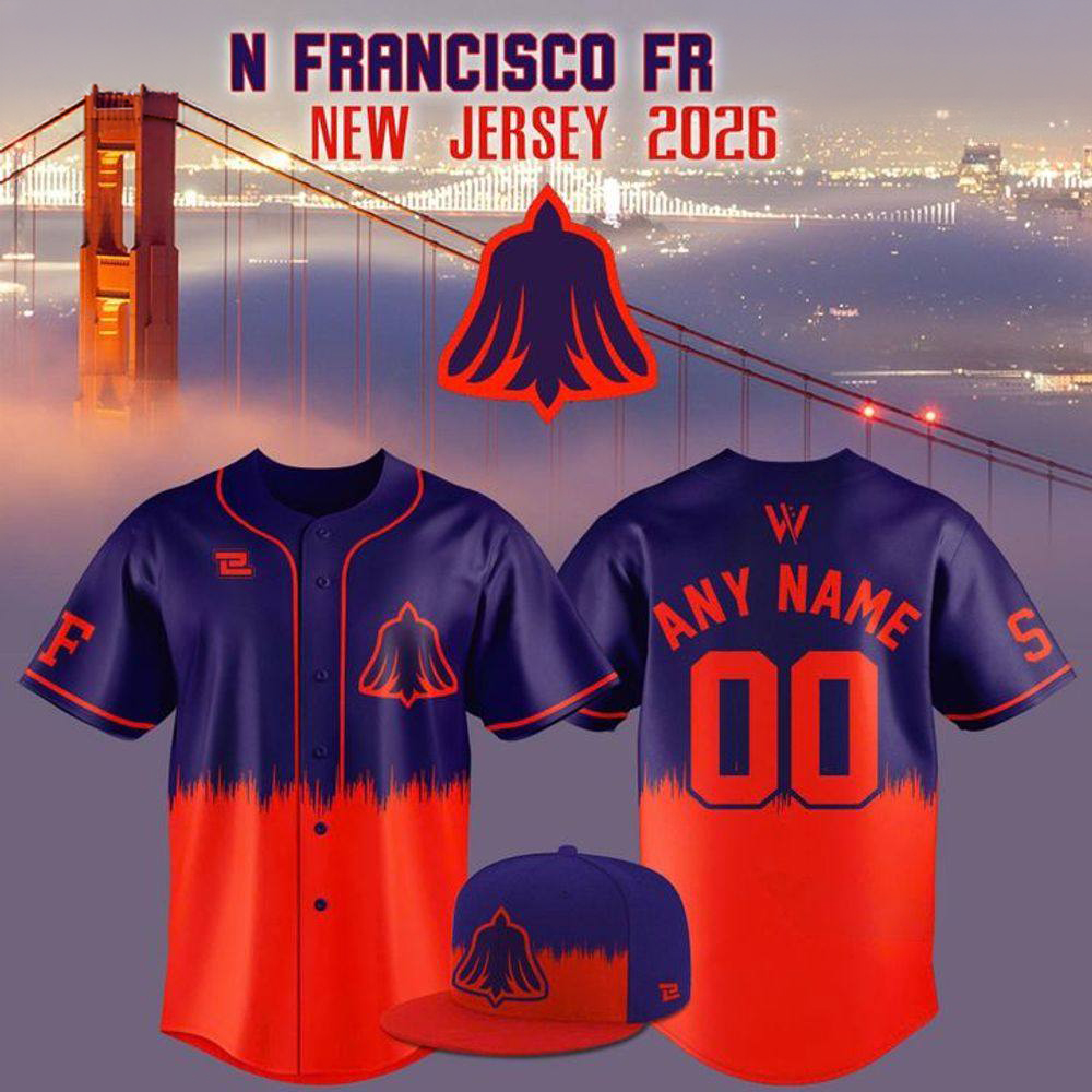 San Francisco Firebells Lillie Hitchcock Baseball Jersey