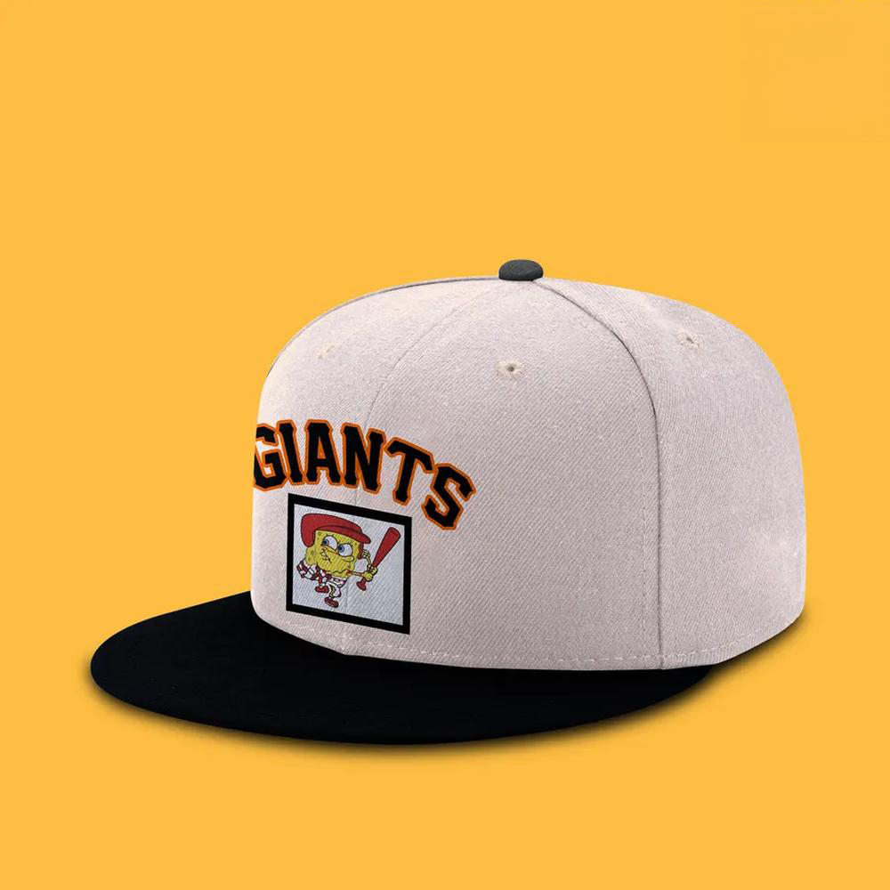 San Francisco Giants SpongeBob White Custom Fan Baseball Jersey - Image 4