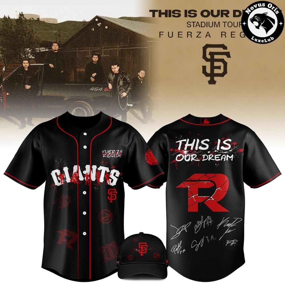 San Francisco Giants x Fuerza Regida This Is Our Dream Stadium Tour 2026 Jersey 1 - Unicasport San Francisco Giants x Fuerza Regida This Is Our Dream Stadium Tour 2026 Jersey