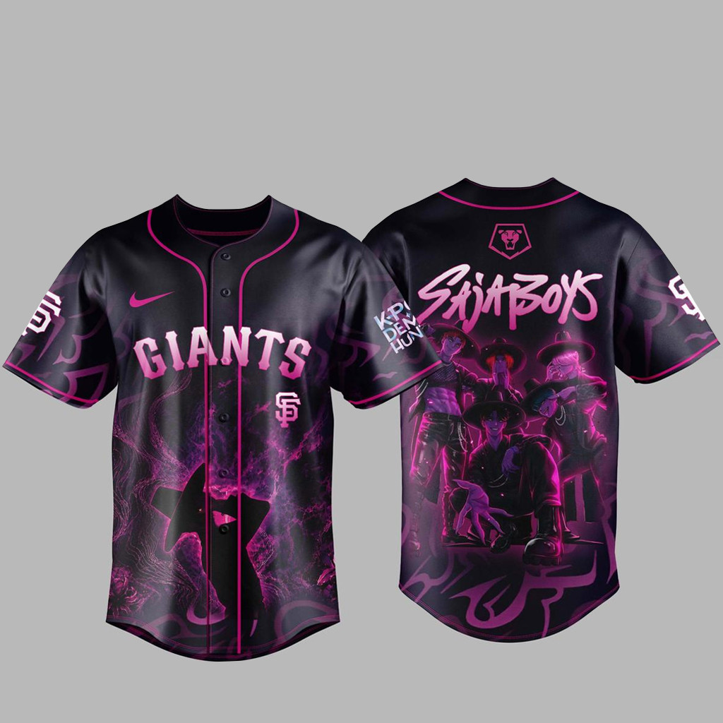 San Francisco Giants x K-Pop Demon Hunters Night 2026 Saja Boys Baseball Jersey