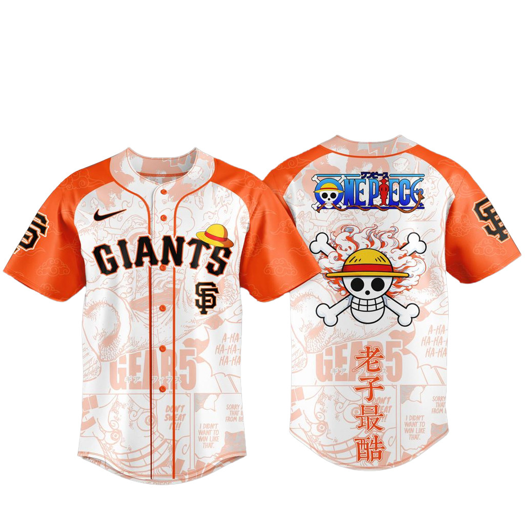 San Francisco Giants x One Piece Night 2026 Baseball Jersey