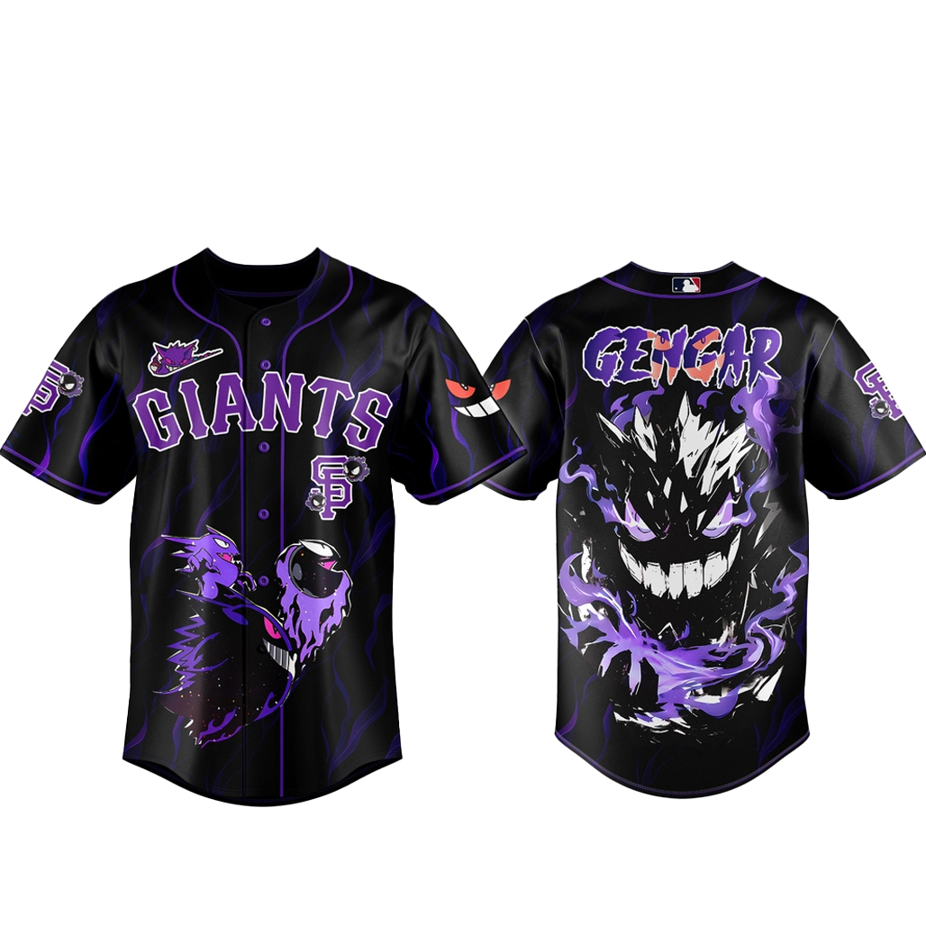 San Francisco Giants x Pokemon Gengar 2026 Baseball Jersey Version 2