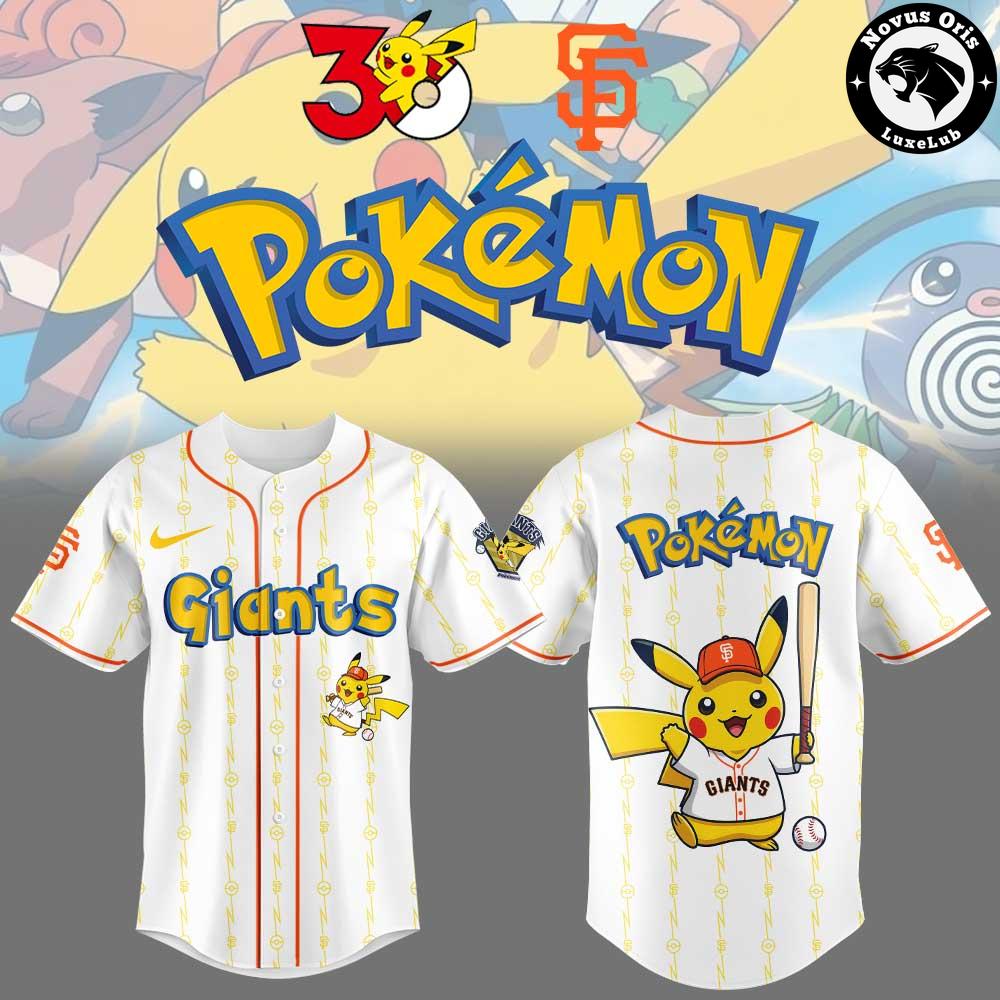 San Francisco Giants x Pokemon GO Night Custom Limited Baseball Jersey 1 - Unicasport San Francisco Giants x Pokemon GO Night Custom Limited Baseball Jersey