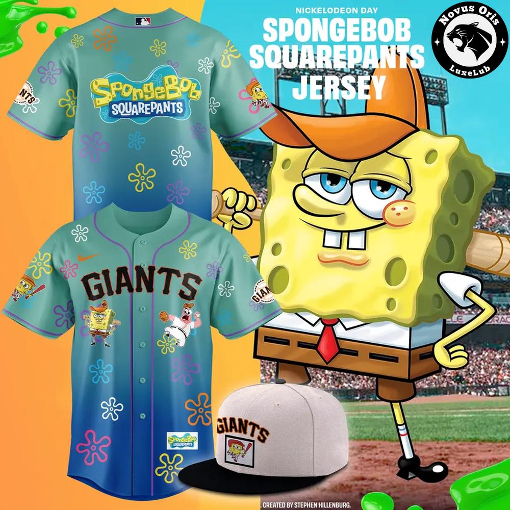 San Francisco Giants x SpongeBob SquarePants 2026 Baseball Jersey 1 - Unicasport San Francisco Giants x SpongeBob SquarePants 2026 Baseball Jersey