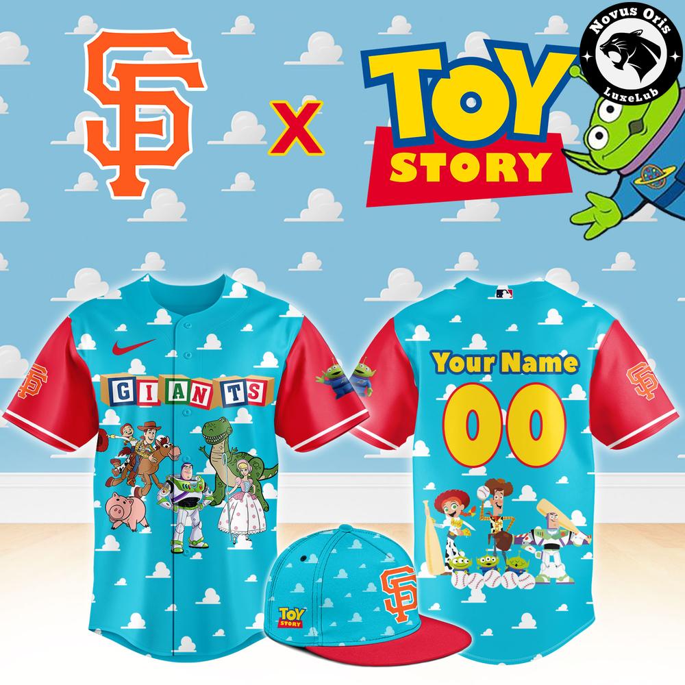 San Francisco Giants x Toy Story Night Woody Buzz Lightyear Custom Baseball Jersey 1 - Unicasport San Francisco Giants x Toy Story Night Woody Buzz Lightyear Custom Baseball Jersey