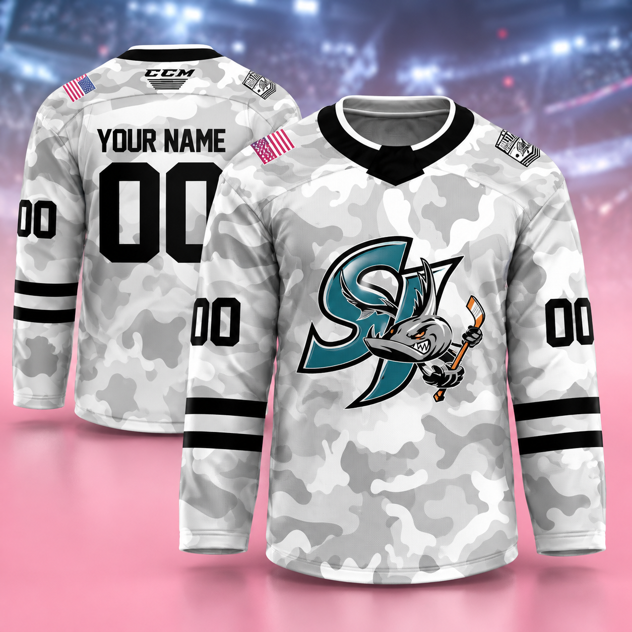 San Jose Barracuda Military Appreciation Night 2026 Limited Edition Hockey Jersey