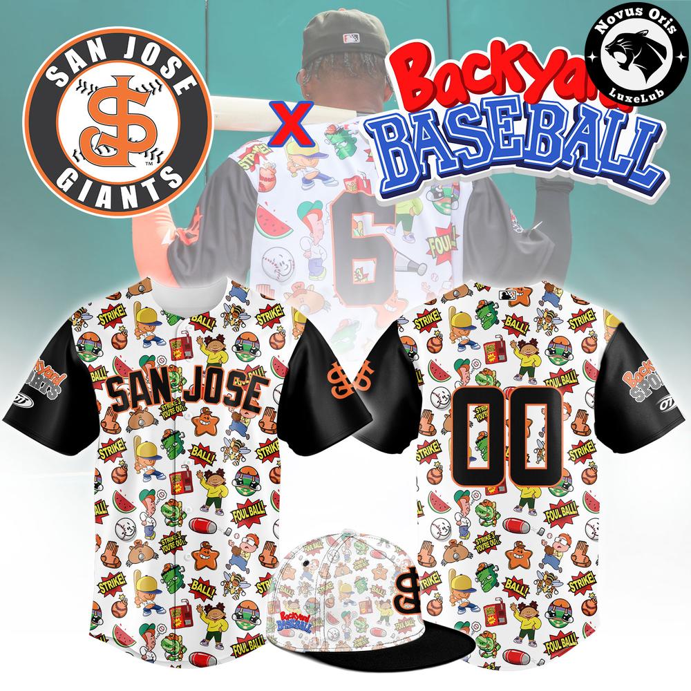 San Jose Giants x Backyard Baseball Special Edition MiLB Merch Jersey 1 - Unicasport San Jose Giants x Backyard Baseball Special Edition MiLB Merch Jersey