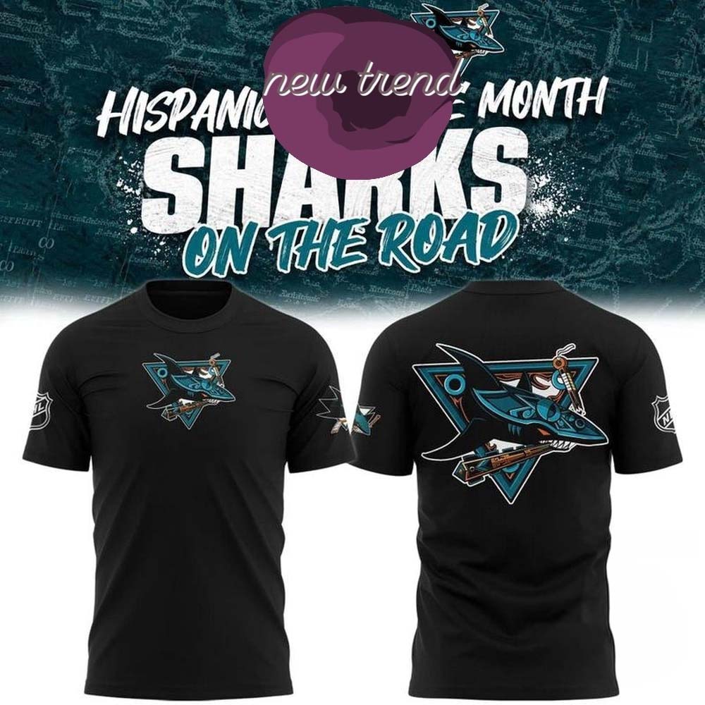 San Jose Sharks Hispanic Heritage Month Sharks On The Road 2026 T Shirt