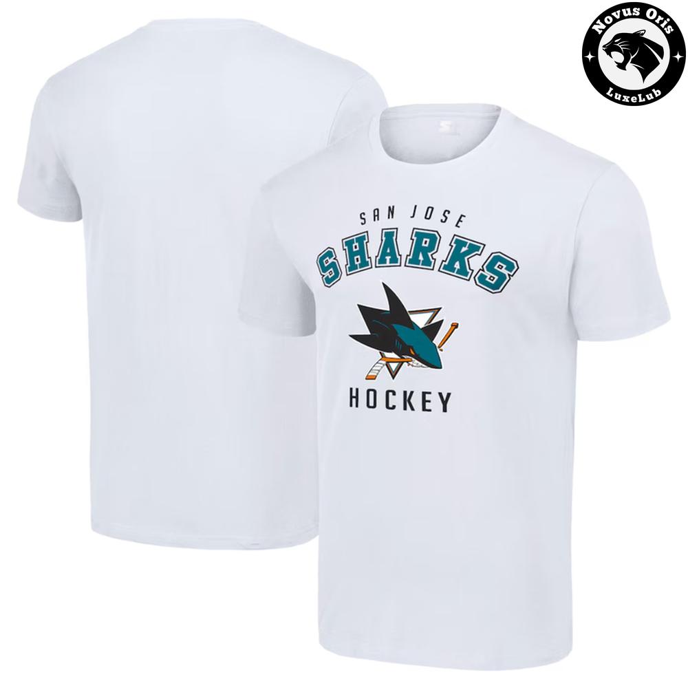 San Jose Sharks NHL Hockey Arch Logo Graphic T-Shirt