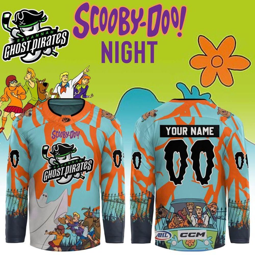 Savannah Ghost Pirates 2026 Scooby Doo Night Special Hockey Jersey