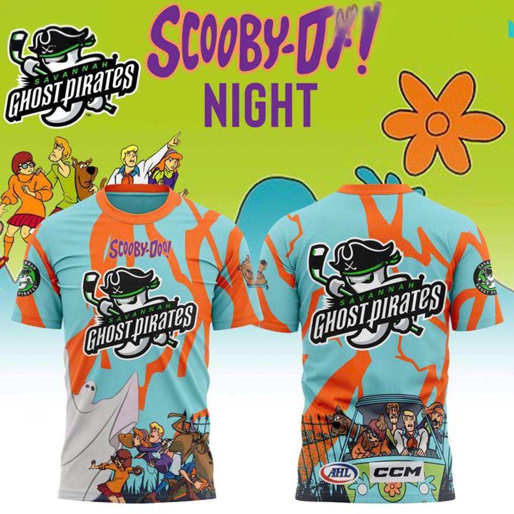 Savannah Ghost Pirates 2026 Scooby Doo Night T Shirt