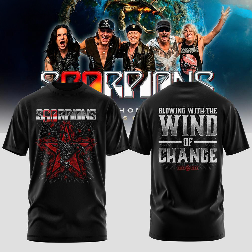 Scorpions Coming Home 2026 World Tour Black Tee