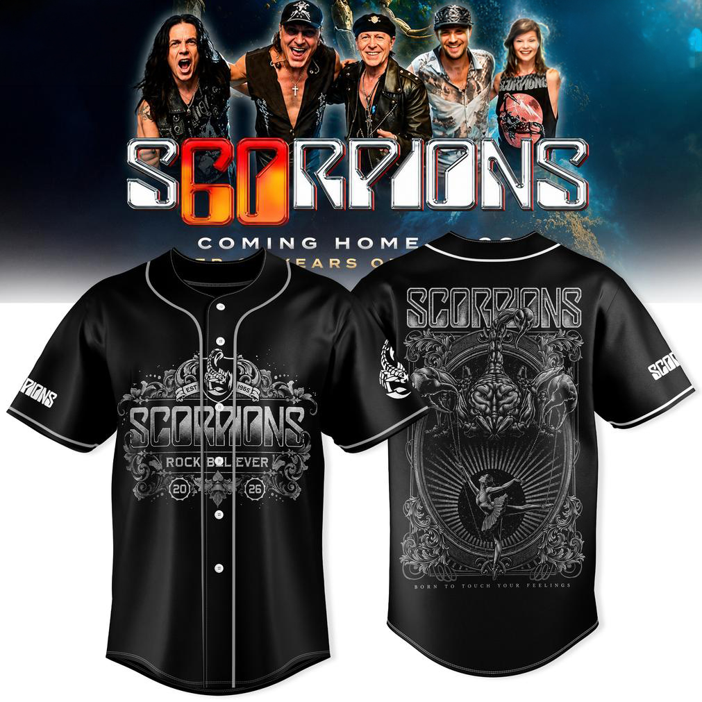 Scorpions Coming Home Tour Baseball Jersey