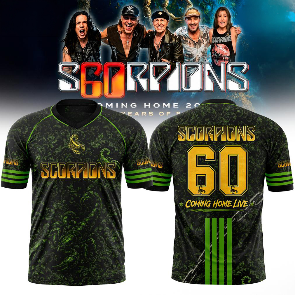 Scorpions Coming Home Tour Football Jersey