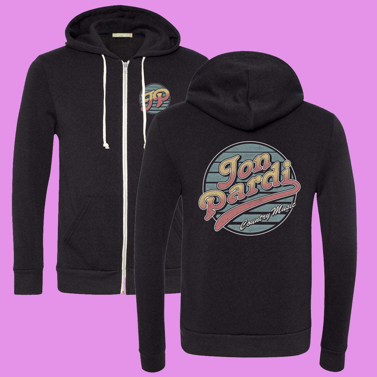 Jon Pardi Tour 2026 Script Graphic Pullover Hoodie - Concert Merch Fan Gift Idea