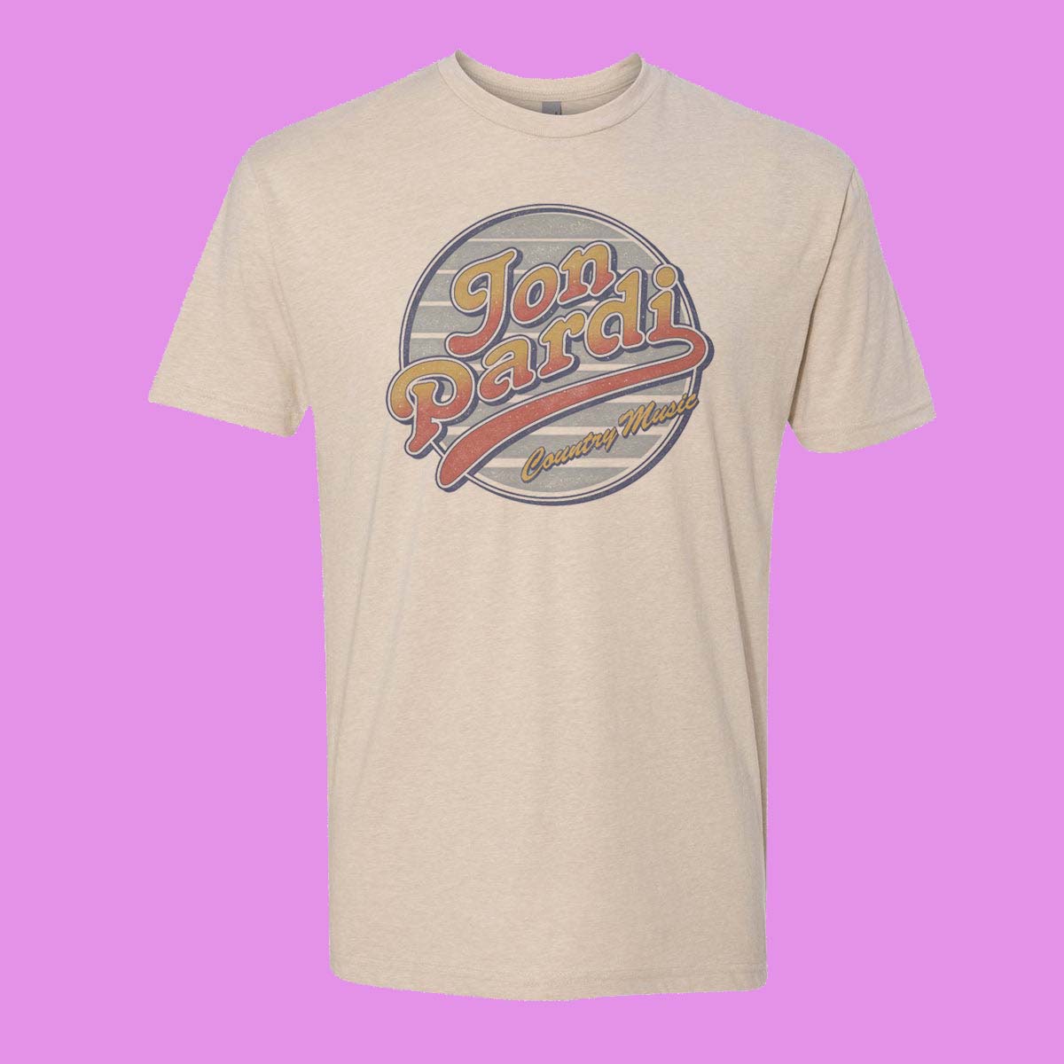 Jon Pardi Tour 2026 Script Tee Natural Concert T-Shirt - Gift Idea for Fans