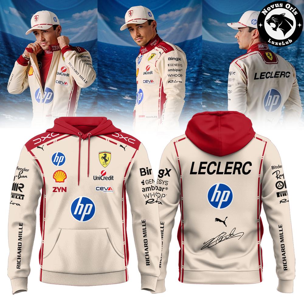 Scuderia Ferrari Charles Leclerc Monaco GP F1 2026 Graphic Hoodie 1 - Unicasport Scuderia Ferrari Charles Leclerc Monaco GP F1 2026 Graphic Hoodie