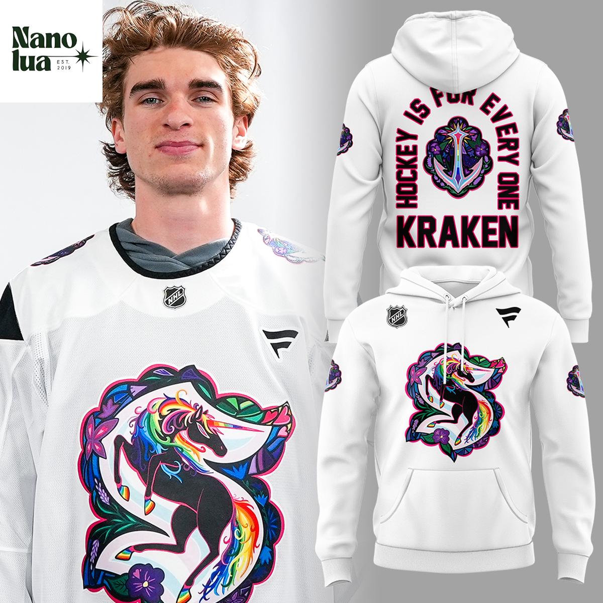 Seattle Kraken Pride Night 2026 Hockey Is For Everyone Hoodie T-Shirt 